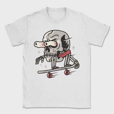Skateboarding Skull 1, Tricou Barbati (Unisex)