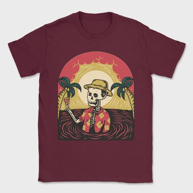 Skeleton Beach Party, Tricou Barbati (Unisex)