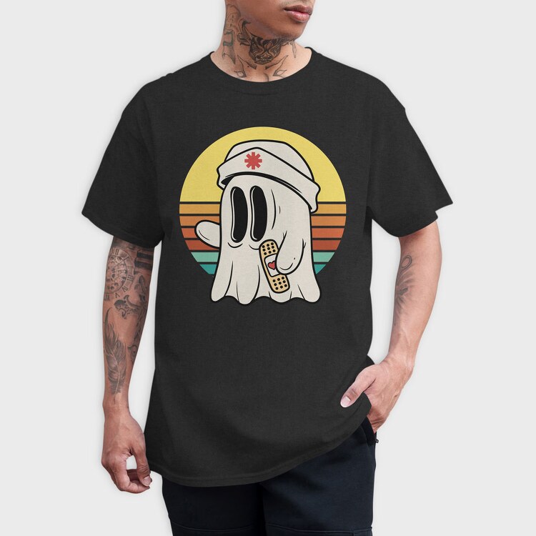 Nurse Ghost, Tricou Barbati (Unisex)