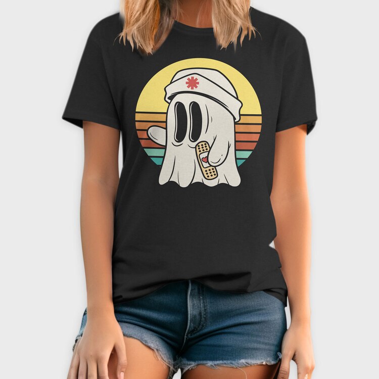 Nurse Ghost, Tricou Barbati (Unisex)
