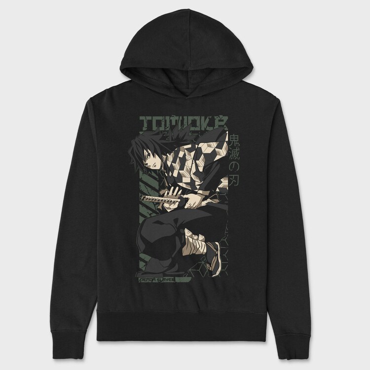 Demon Slayer Blade Strike, Hanorac Oversize Barbati (Unisex)