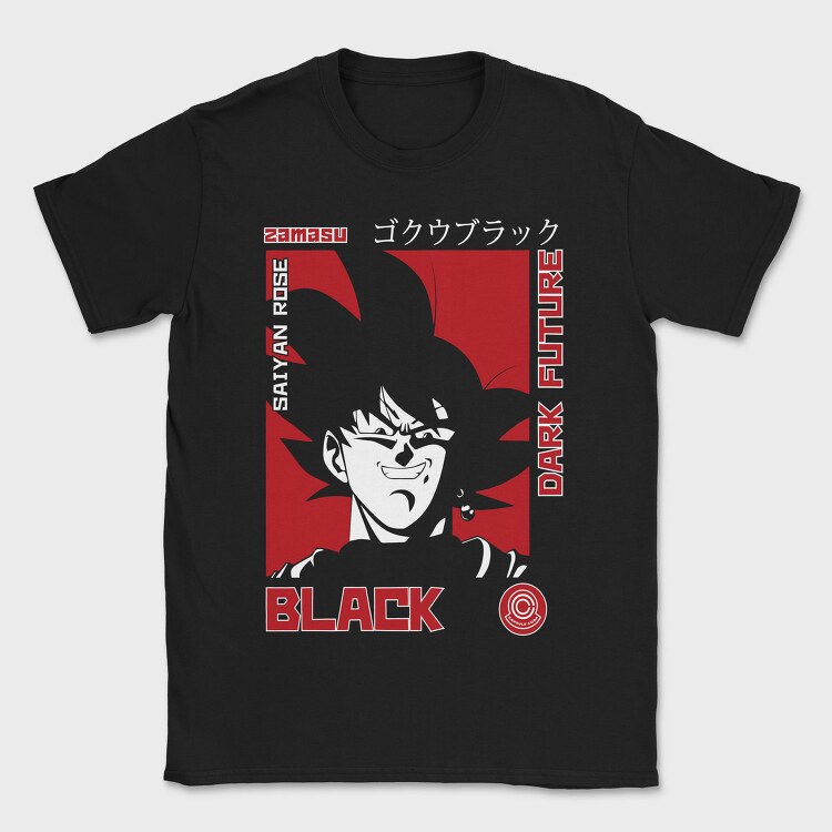 Dark Future Black, Tricou Barbati (Unisex)