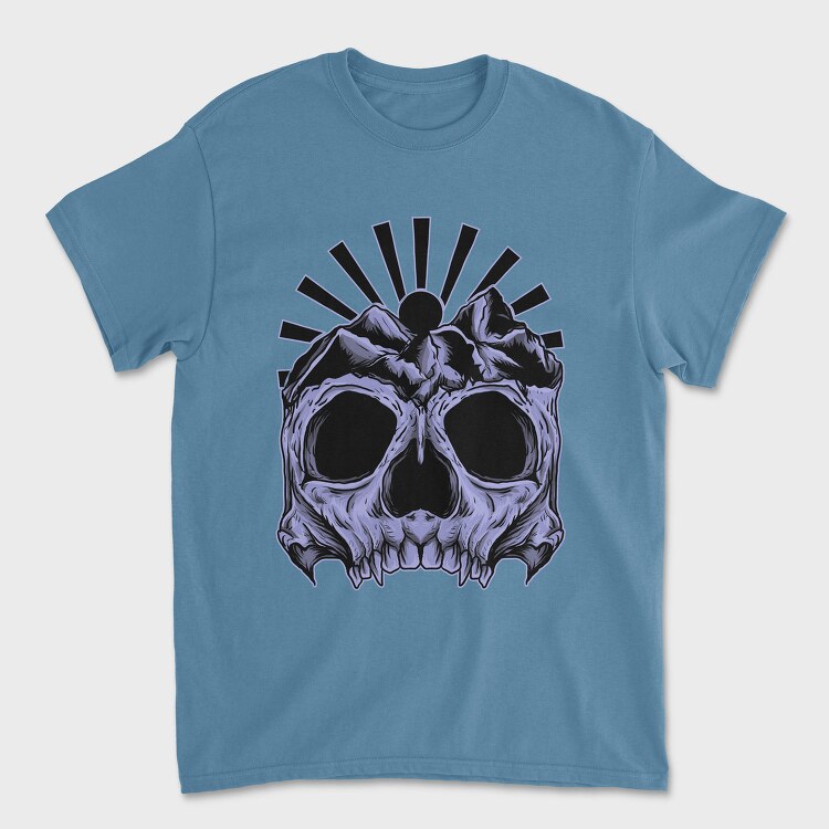 Skull Mountain Sunburst, Tricou Barbati (Unisex)