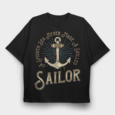Smooth Sea Sailor, Tricou Oversize Barbati (Unisex)