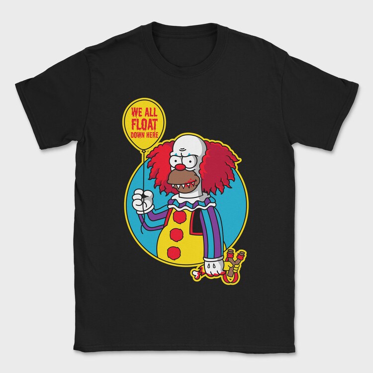 Clown Float Down Here, Tricou Barbati (Unisex)