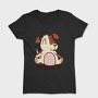 Dog With Headphones Music, Tricou Femei