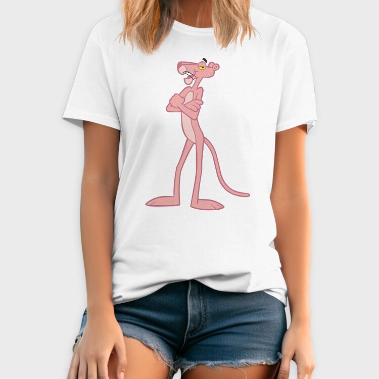 Cartoon Retro Pink Panter 2, Tricou Barbati (Unisex)