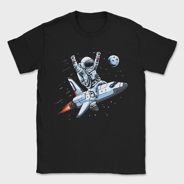 Space Rocket Rider, Tricou Barbati (Unisex)