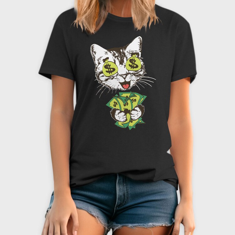 Money Cat, Tricou Barbati (Unisex)