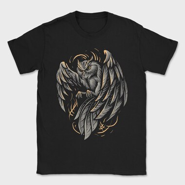 Stormy Owl Flight, Tricou Barbati (Unisex)