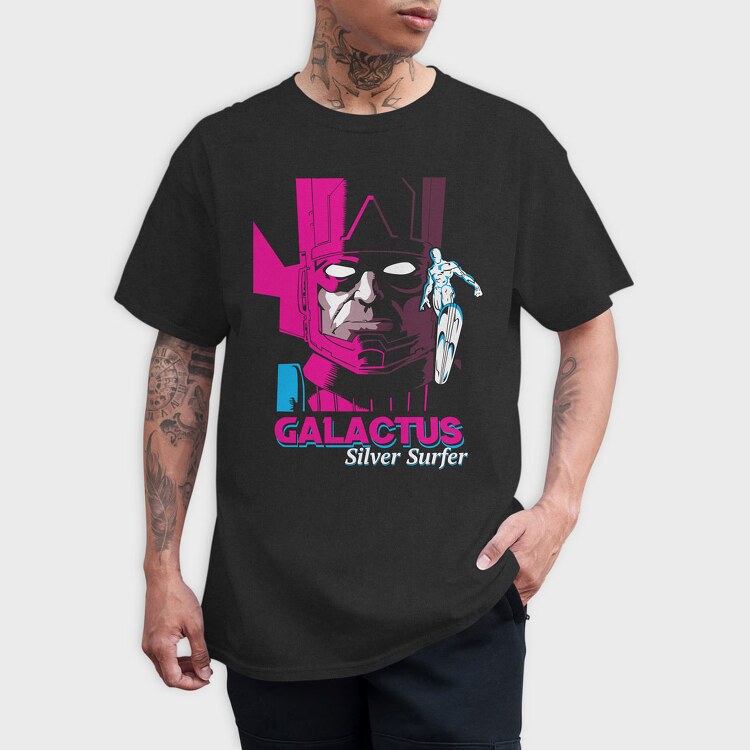 galactus silver surfer, Tricou Barbati (Unisex)