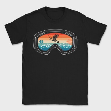Sunset Ski Goggles, Tricou Barbati (Unisex)