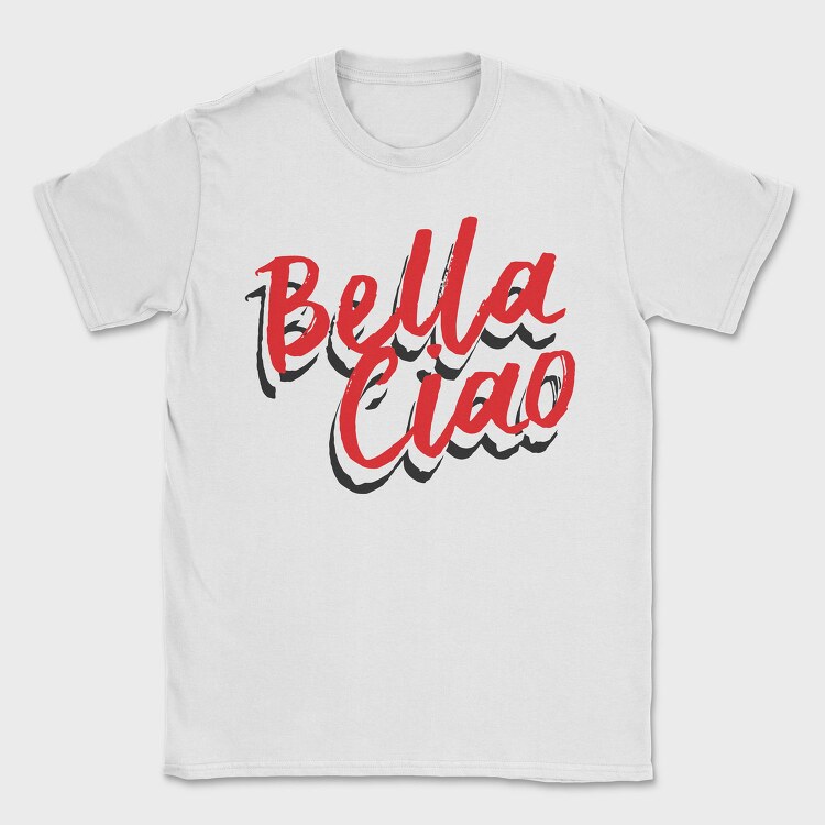 Bella Ciao Red, Tricou Barbati (Unisex)