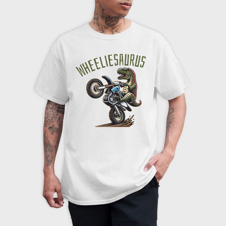 Wheeliesaurus, Tricou Barbati (Unisex)