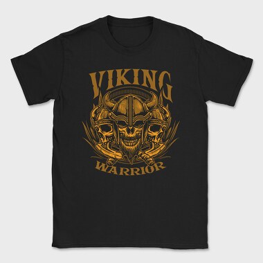 Viking Warrior Skull, Tricou Barbati (Unisex)