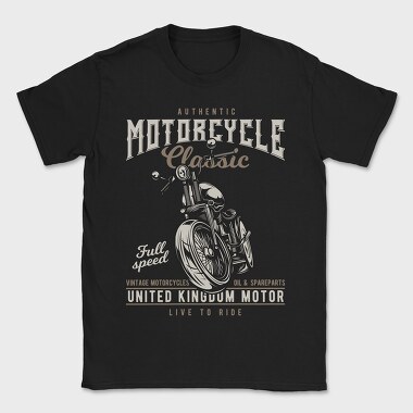 Vintage Motorcycle Ride, Tricou Barbati (Unisex)