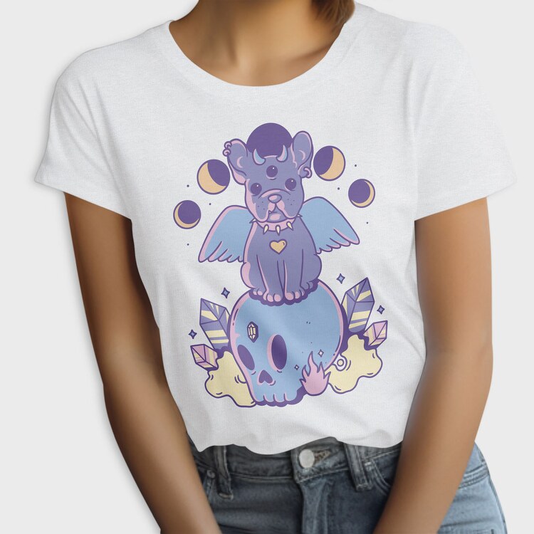 Pastel Goth Dog, Tricou Femei