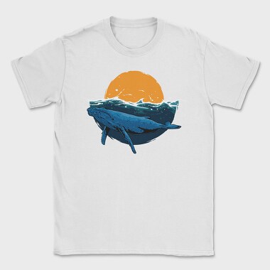 Whale Sunset, Tricou Barbati (Unisex)