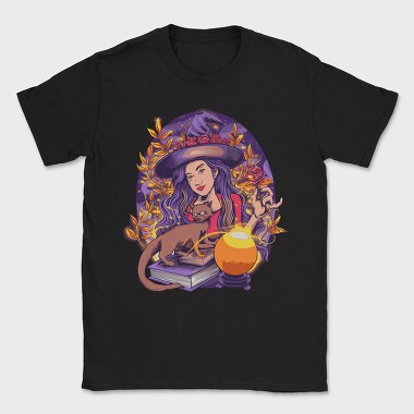 Witchcraft And Cat, Tricou Barbati (Unisex)