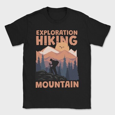 Exploration Hiking Mountain, Tricou Barbati (Unisex)