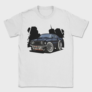 Fanged Muscle Car, Tricou Barbati (Unisex)