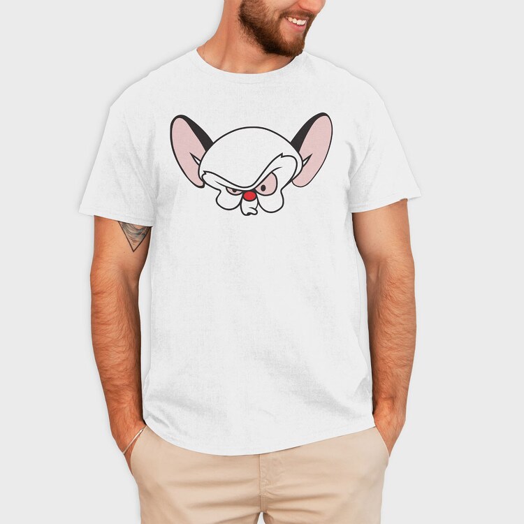 Cartoon Retro Pinky and Cerebro 2, Tricou Barbati (Unisex)