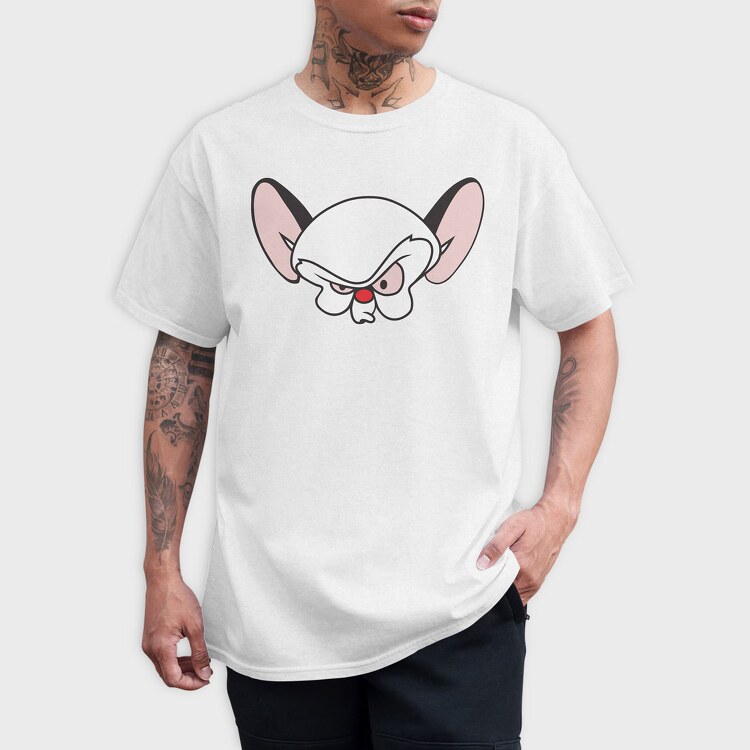 Cartoon Retro Pinky and Cerebro 2, Tricou Barbati (Unisex)