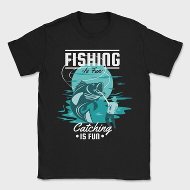 Fishing Fun Fisherman, Tricou Barbati (Unisex)