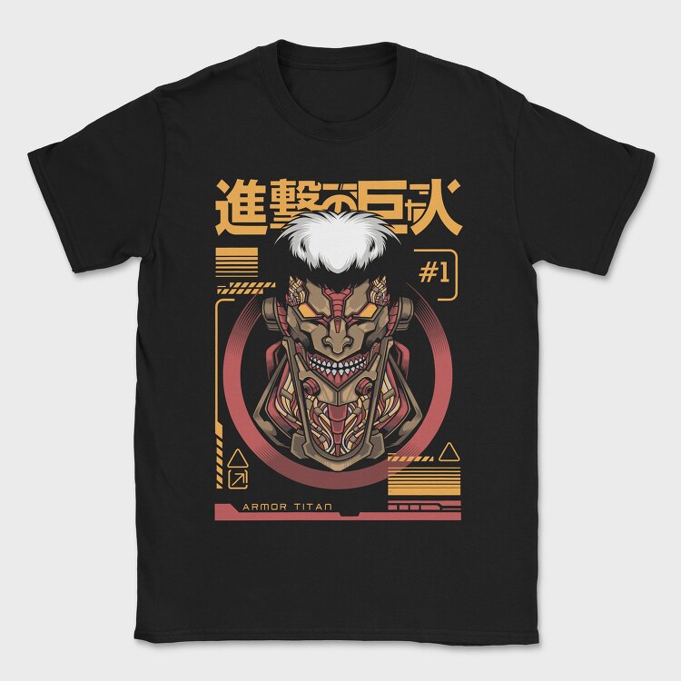 Attack On Titan Armor, Tricou Barbati (Unisex)