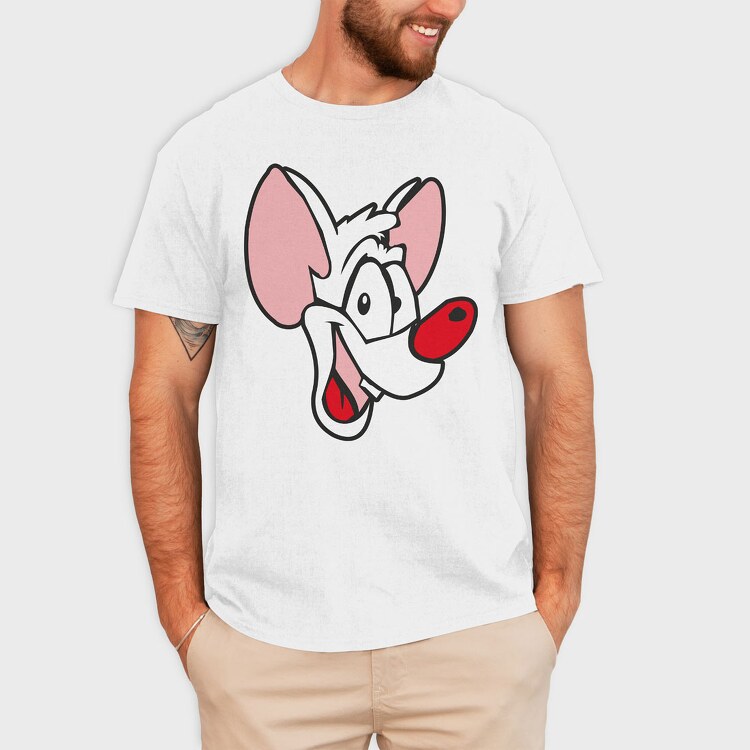 Cartoon Retro Pinky and Cerebro 4, Tricou Barbati (Unisex)