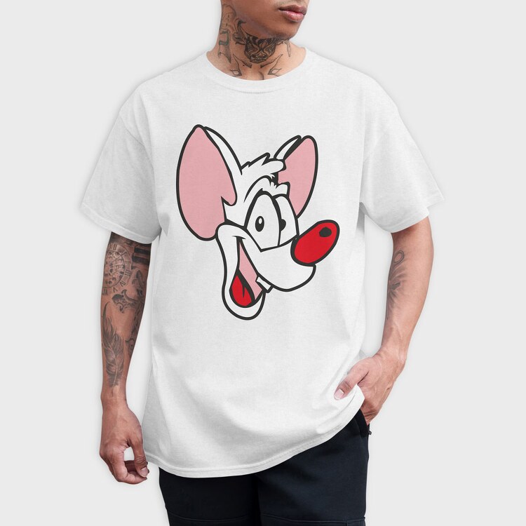 Cartoon Retro Pinky and Cerebro 4, Tricou Barbati (Unisex)