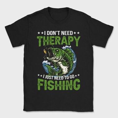Fishing Therapy Bass, Tricou Barbati (Unisex)