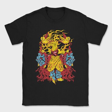 Flame Angel Roses, Tricou Barbati (Unisex)