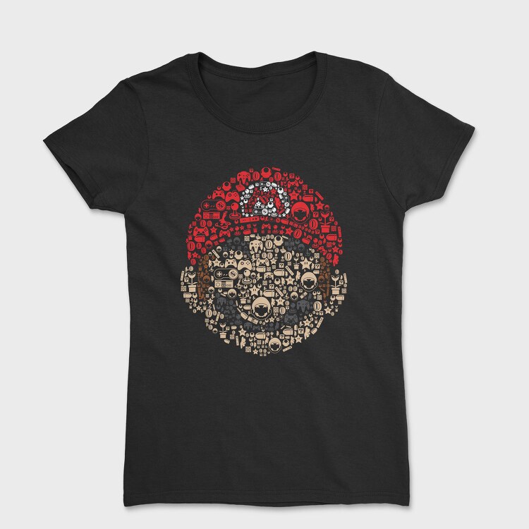Mario Heart Icons, Tricou Femei