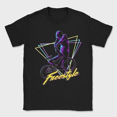 Freestyle Neon Cyclist, Tricou Barbati (Unisex)