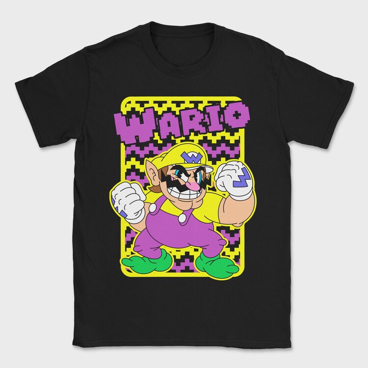 Wario Power Punch, Tricou Barbati (Unisex)