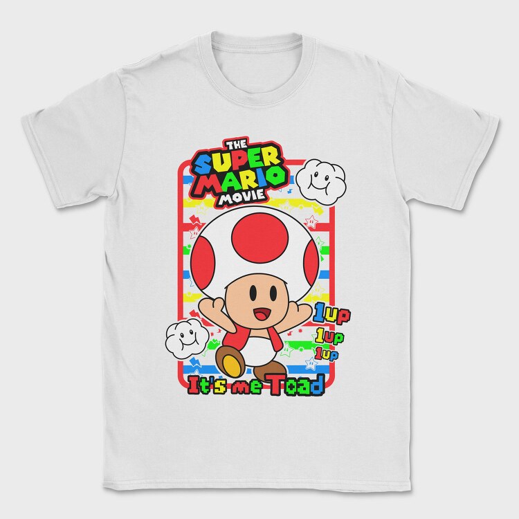 Toad 1up Movie, Tricou Barbati (Unisex)