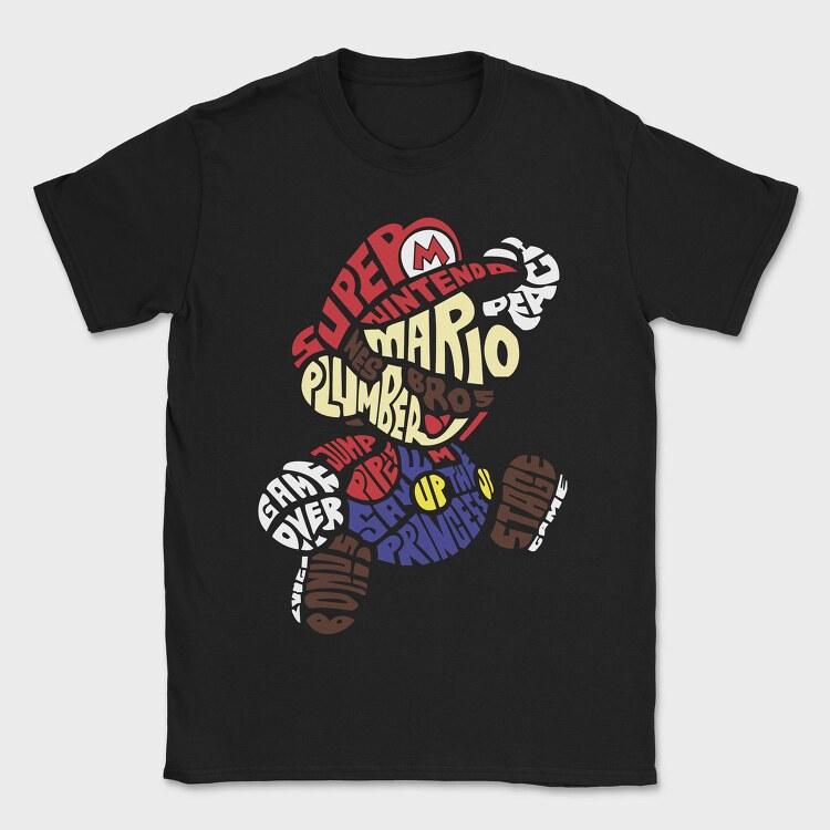 Super Mario Bros Nes, Tricou Barbati (Unisex)