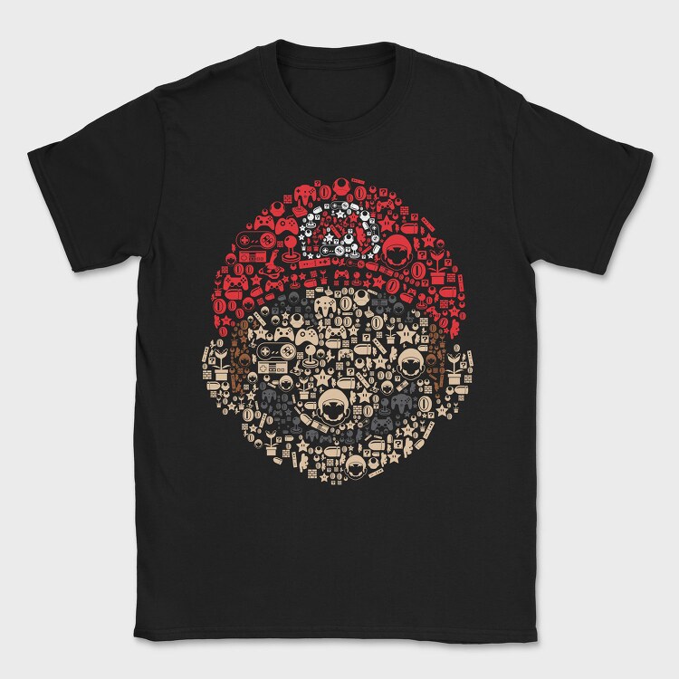 Mario Heart Icons, Tricou Barbati (Unisex)