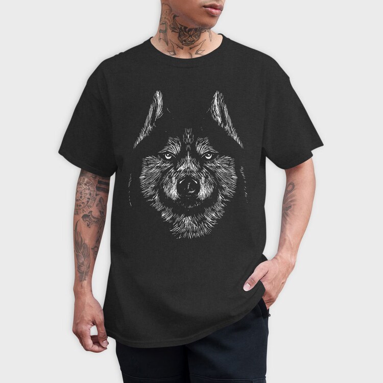 Siberian Husky, Tricou Barbati (Unisex)