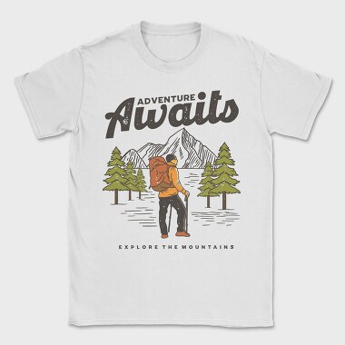 Adventure Awaits Hike, Tricou Barbati (Unisex)