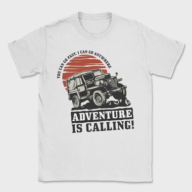 Adventure Calling Jeep, Tricou Barbati (Unisex)