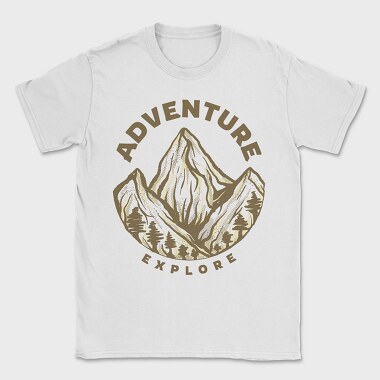 Adventure Explore Mountain, Tricou Barbati (Unisex)