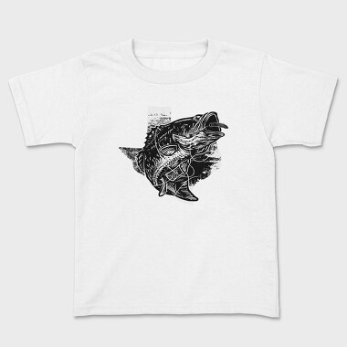 Bass Fish Hook, Tricou Copii