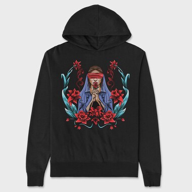 Blindfolded Beauty, Hanorac Oversize Barbati (Unisex)