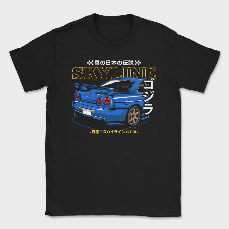 Skyline Gt R Racer, Tricou Barbati (Unisex)