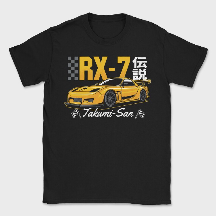 Rx7 Racing, Tricou Barbati (Unisex)