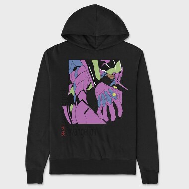 Neon Genesis Evangelion 14, Hanorac Oversize Barbati (Unisex)