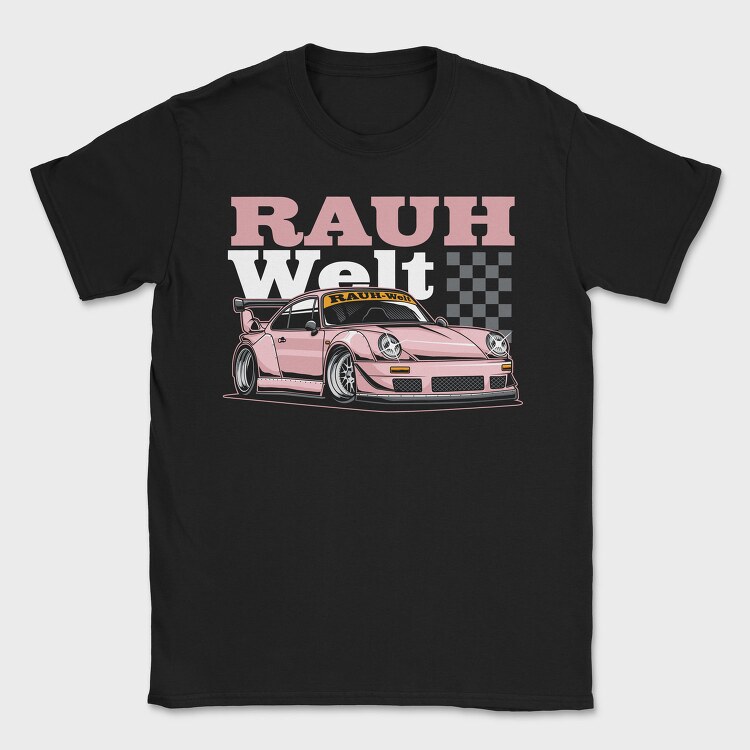 Rauhwelt Pink Race, Tricou Barbati (Unisex)