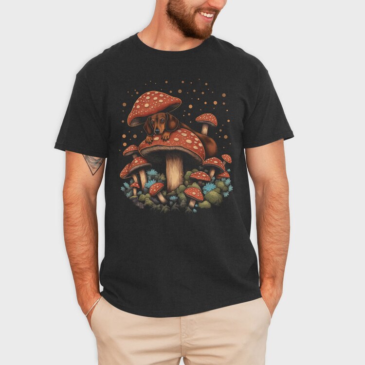 Moshrooms Dog, Tricou Barbati (Unisex)